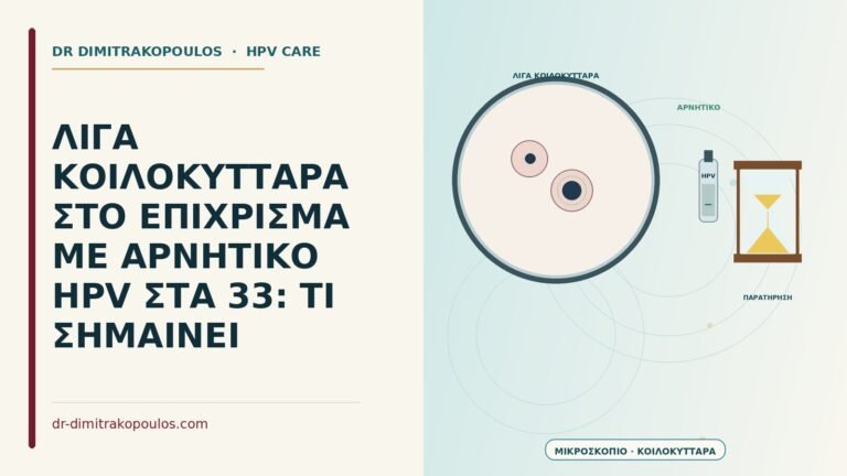 λίγα κοιλοκύτταρα με αρνητικό HPV