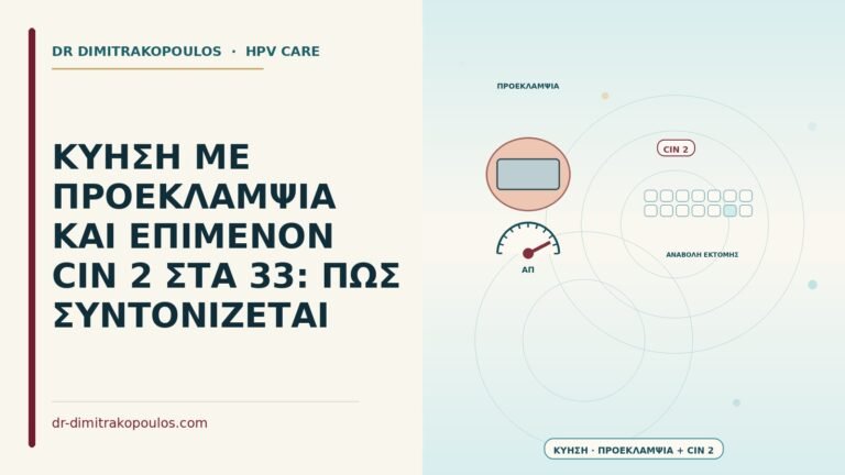 κύηση με προεκλαμψία και επιμένον CIN 2