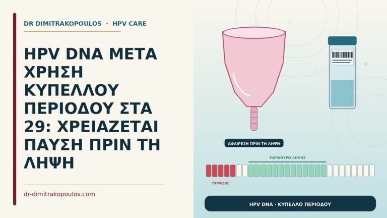 HPV DNA μετά κύπελλο περιόδου