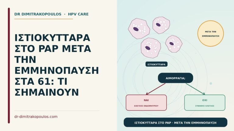 ιστιοκύτταρα στο Παπ μετά την εμμηνόπαυση