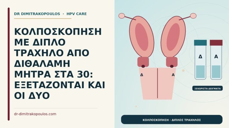 κολποσκόπηση με διπλό τράχηλο