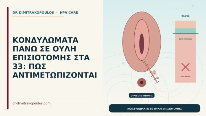 κονδυλώματα σε ουλή επισιοτομής