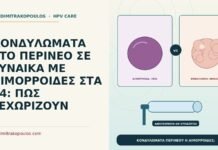 κονδυλώματα περινέου με αιμορροΐδες