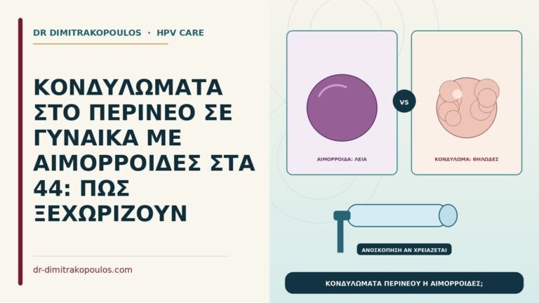 κονδυλώματα περινέου με αιμορροΐδες