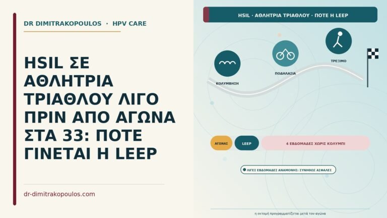HSIL σε αθλήτρια τριάθλου