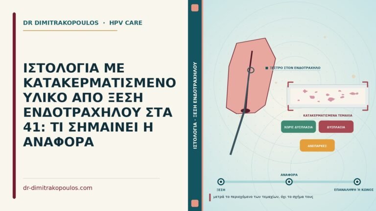 κατακερματισμένο υλικό από ξέση ενδοτραχήλου