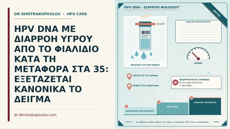 διαρροή φιαλιδίου HPV DNA