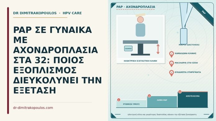 PAP ΣΕ ΓΥΝΑΙΚΑ ΜΕ ΑΧΟΝΔΡΟΠΛΑΣΙΑ ΣΤΑ 32: ΠΟΙΟΣ ΕΞΟΠΛΙΣΜΟΣ ΔΙΕΥΚΟΛΥΝΕΙ ΤΗΝ ΕΞΕΤΑΣΗ Παπ με αχονδροπλασία
