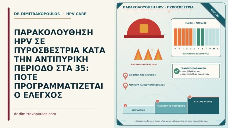 παρακολούθηση HPV σε πυροσβέστρια