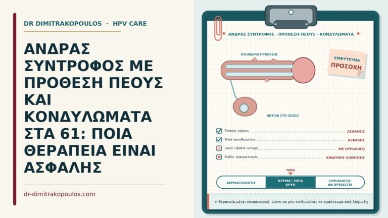 πρόθεση πέους και κονδυλώματα