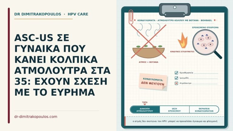 ASC-US και κολπικά ατμόλουτρα