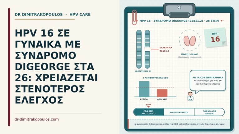 HPV 16 με σύνδρομο DiGeorge