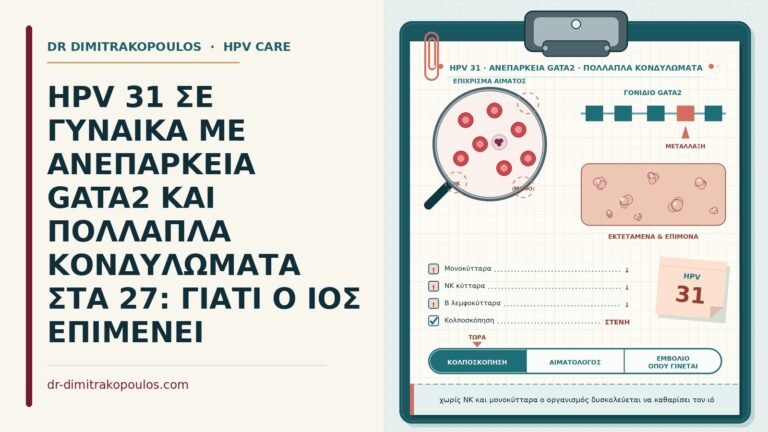 HPV 31 με ανεπάρκεια GATA2
