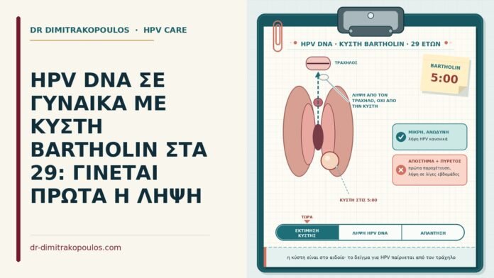 HPV DNA με κύστη Bartholin