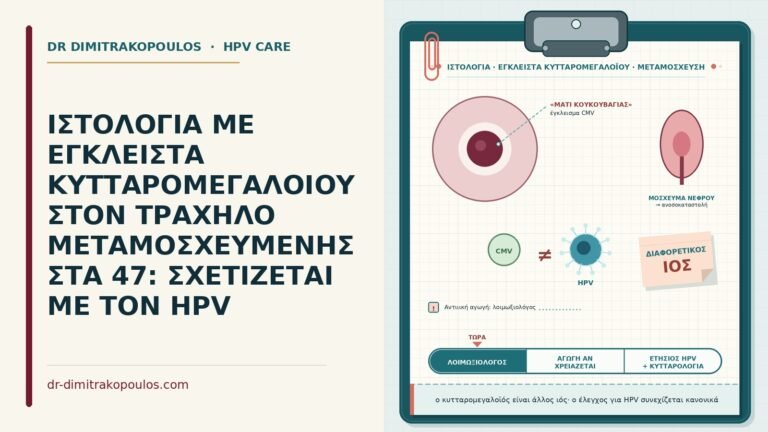 εγκλείσματα κυτταρομεγαλοϊού στον τράχηλο