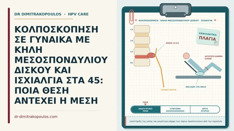 κολποσκόπηση με κήλη δίσκου