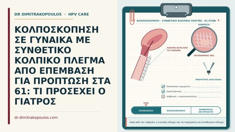 κολποσκόπηση με κολπικό πλέγμα