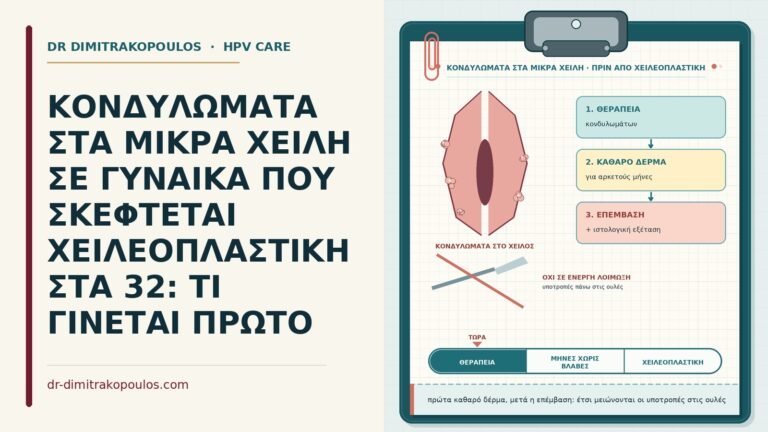 κονδυλώματα πριν από χειλεοπλαστική