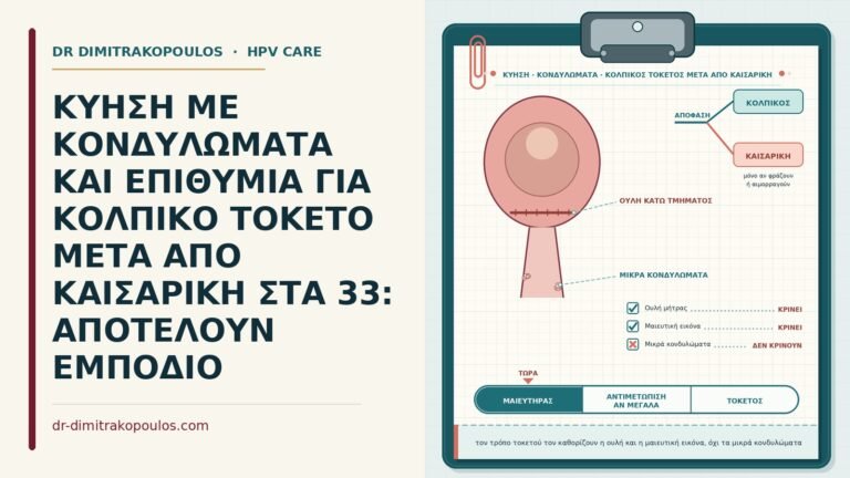 κονδυλώματα σε κύηση μετά από καισαρική