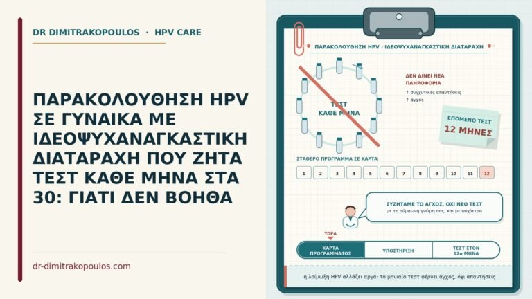 παρακολούθηση HPV με ιδεοψυχαναγκαστική διαταραχή