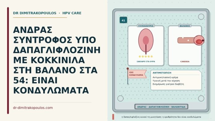 βαλανίτιδα από δαπαγλιφλοζίνη