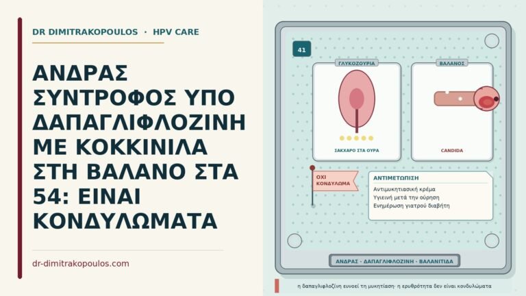 βαλανίτιδα από δαπαγλιφλοζίνη