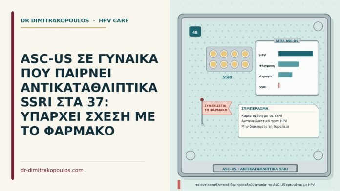 ASC-US και αντικαταθλιπτικά