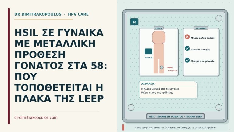 LEEP με πρόθεση γόνατος