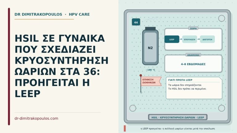 HSIL και κρυοσυντήρηση ωαρίων