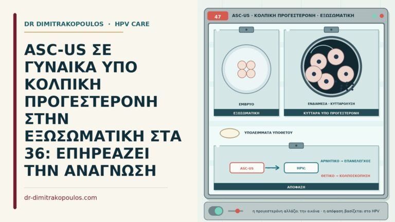 ASC-US υπό κολπική προγεστερόνη