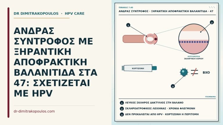 ξηραντική αποφρακτική βαλανίτιδα