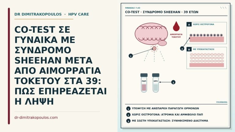 co-test με σύνδρομο Sheehan