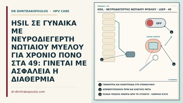 LEEP με νευροδιεγέρτη νωτιαίου μυελού