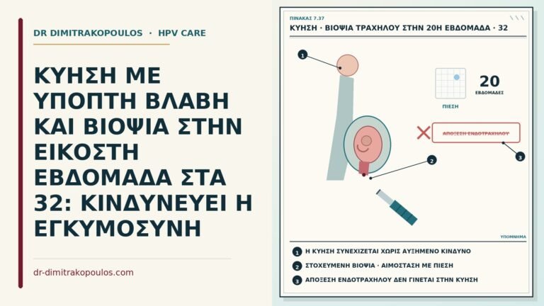 βιοψία τραχήλου στην εικοστή εβδομάδα