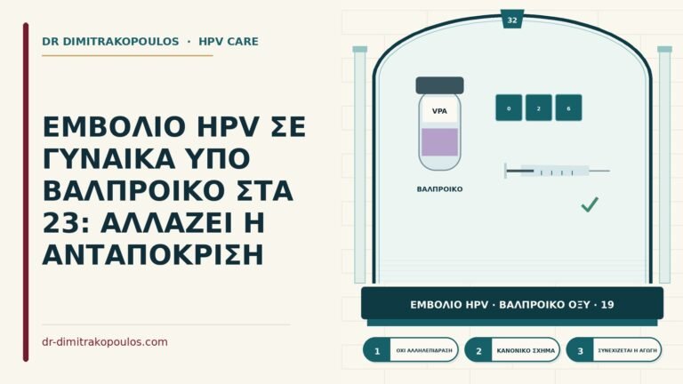 εμβόλιο HPV υπό βαλπροϊκό