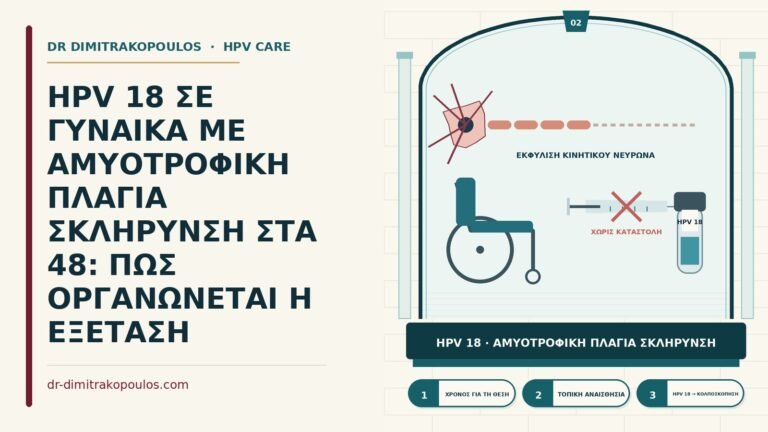 HPV 18 με αμυοτροφική πλευρική σκλήρυνση