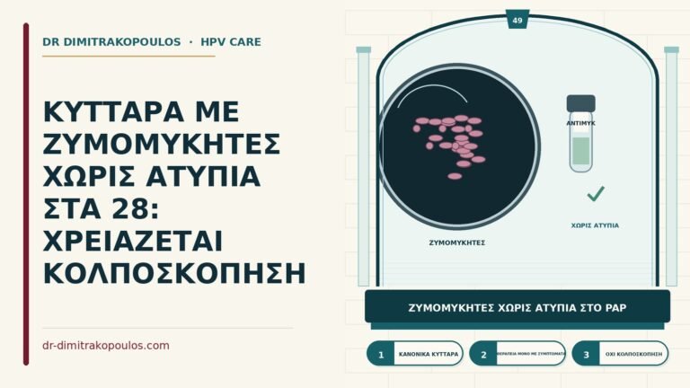 ζυμομύκητες στο Παπ χωρίς ατυπία
