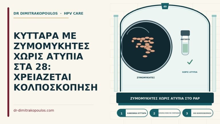 ζυμομύκητες στο Παπ χωρίς ατυπία