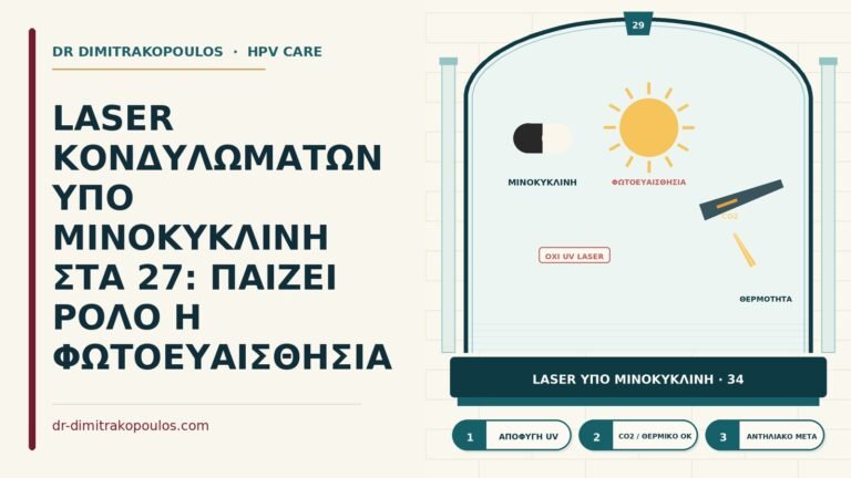 laser κονδυλωμάτων υπό μινοκυκλίνη