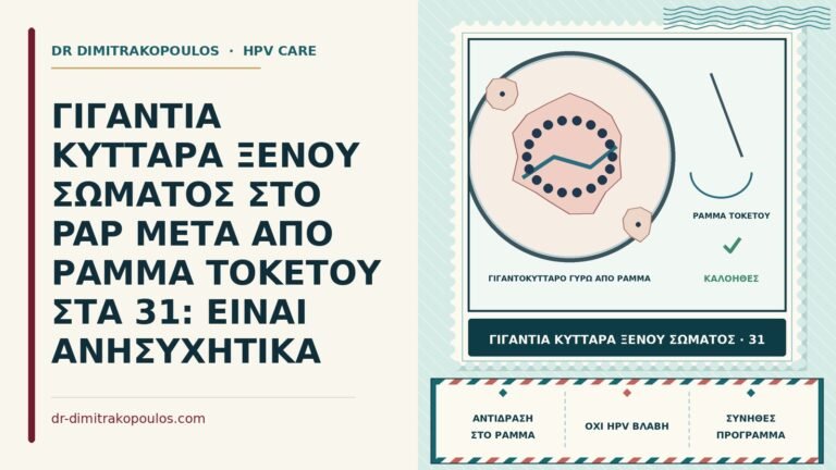 γιγαντοκύτταρα ξένου σώματος στο Παπ