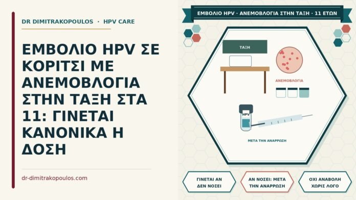 εμβόλιο HPV και ανεμοβλογιά