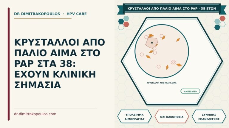 κρύσταλλοι από παλιό αίμα στο Παπ