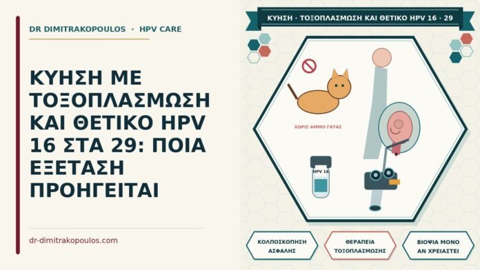 ΚΥΗΣΗ ΜΕ ΤΟΞΟΠΛΑΣΜΩΣΗ ΚΑΙ ΘΕΤΙΚΟ HPV 16 ΣΤΑ 29: ΠΟΙΑ ΕΞΕΤΑΣΗ ΠΡΟΗΓΕΙΤΑΙ κύηση με τοξοπλάσμωση