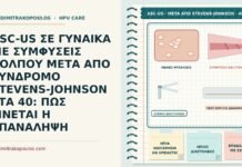 ASC-US ΣΕ ΓΥΝΑΙΚΑ ΜΕ ΣΥΜΦΥΣΕΙΣ ΚΟΛΠΟΥ ΜΕΤΑ ΑΠΟ ΣΥΝΔΡΟΜΟ STEVENS-JOHNSON ΣΤΑ 40: ΠΩΣ ΓΙΝΕΤΑΙ Η ΕΠΑΝΑΛΗΨΗ ASC-US μετά από σύνδρομο Stevens-Johnson