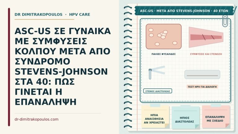 ASC-US μετά από σύνδρομο Stevens-Johnson