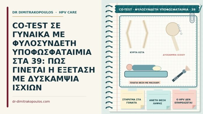 CO-TEST ΣΕ ΓΥΝΑΙΚΑ ΜΕ ΦΥΛΟΣΥΝΔΕΤΗ ΥΠΟΦΩΣΦΑΤΑΙΜΙΑ ΣΤΑ 39: ΠΩΣ ΓΙΝΕΤΑΙ Η ΕΞΕΤΑΣΗ ΜΕ ΔΥΣΚΑΜΨΙΑ ΙΣΧΙΩΝ co-test με φυλοσύνδετη υποφωσφαταιμία