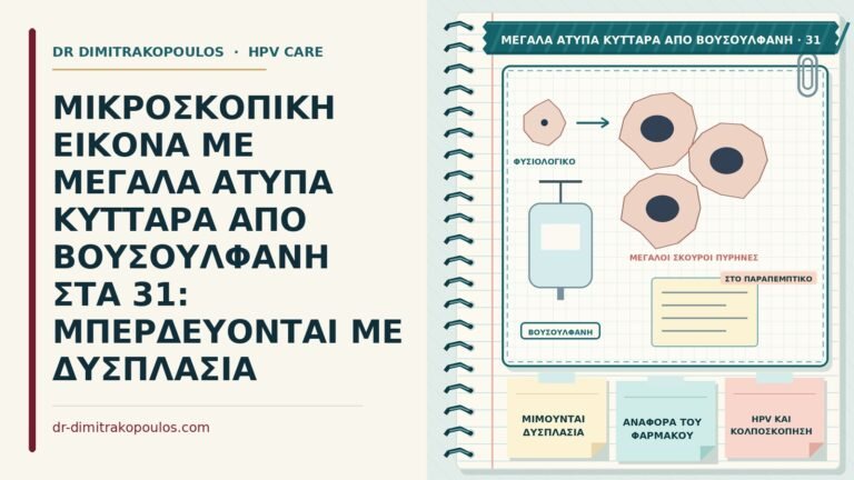 άτυπα κύτταρα από βουσουλφάνη