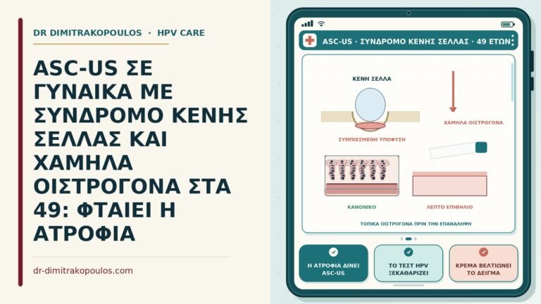 ASC-US με σύνδρομο κενής σέλλας