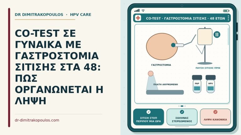 co-test με γαστροστομία σίτισης