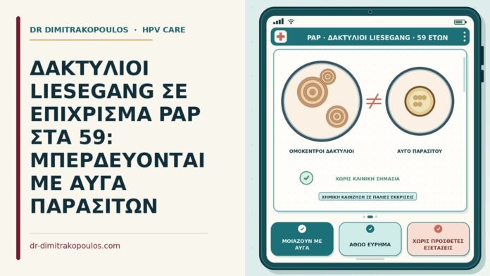 δακτύλιοι Liesegang στο Παπ